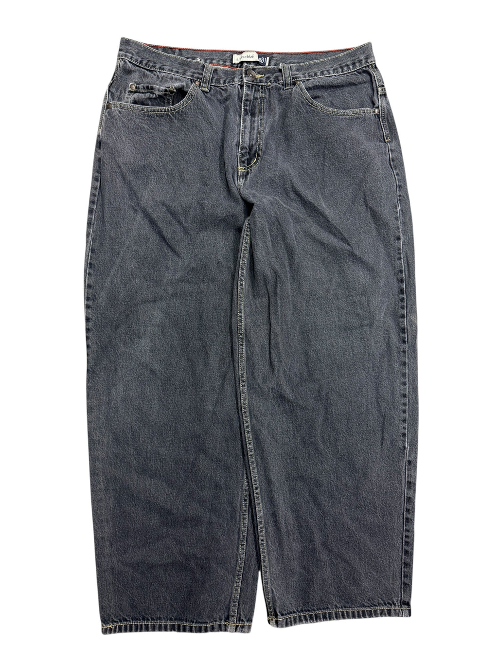Vintage 2000s Anchor Blue Beyond Baggy Black Denim Pants 38W