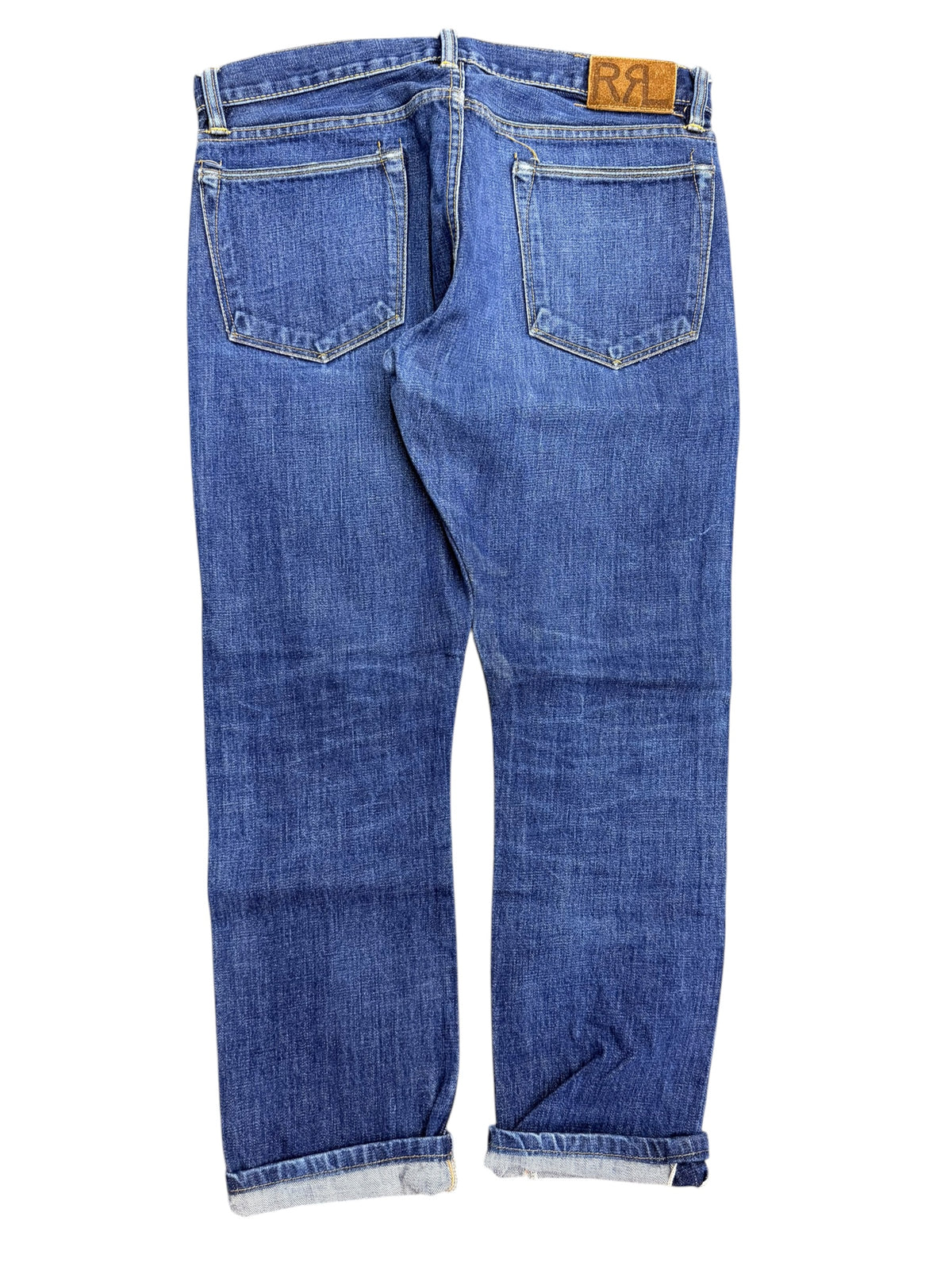 Vintage 2000s Ralph Lauren Double RL Selvedge Denim Pants 35x30