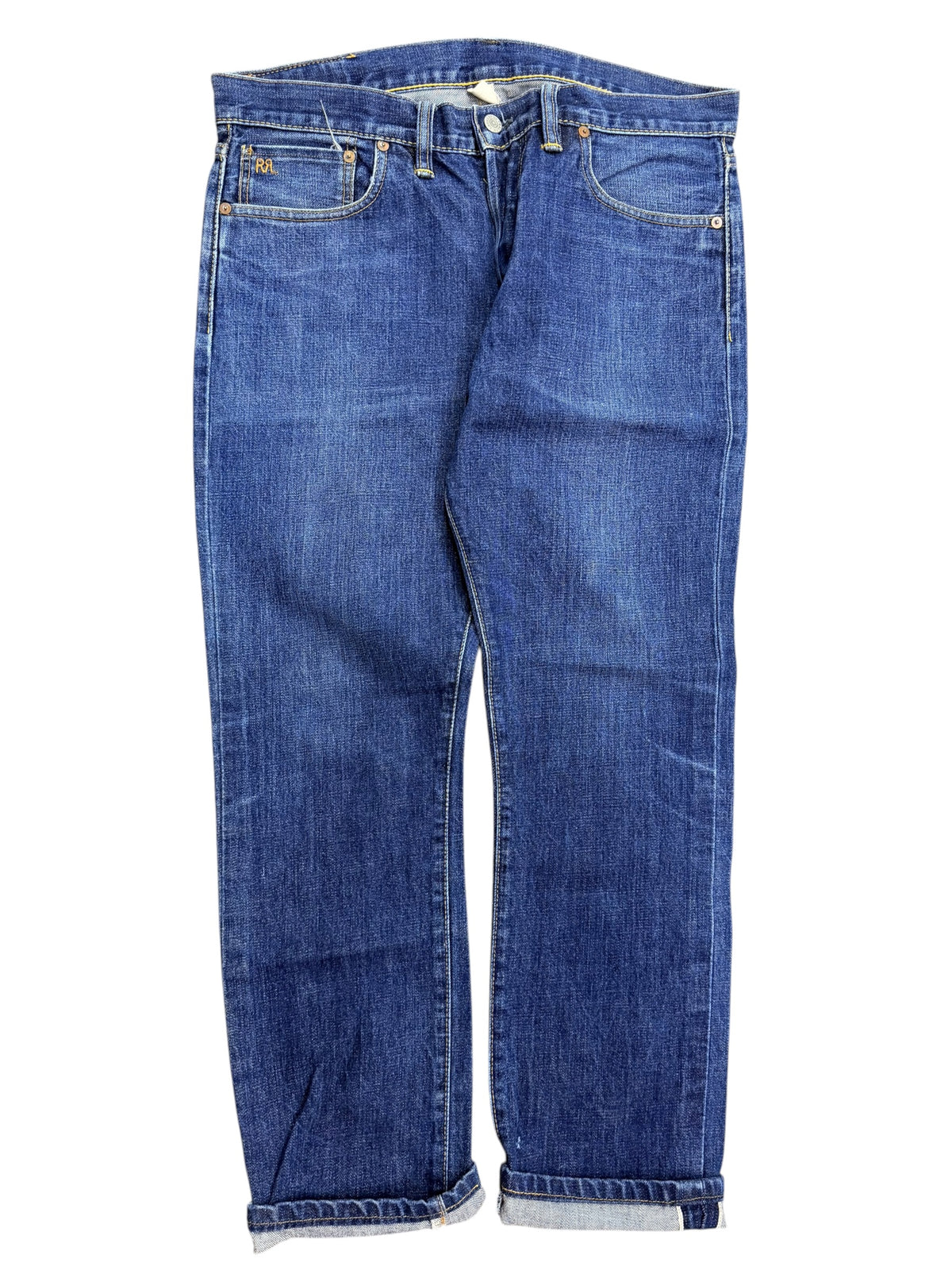 Vintage 2000s Ralph Lauren Double RL Selvedge Denim Pants 35x30