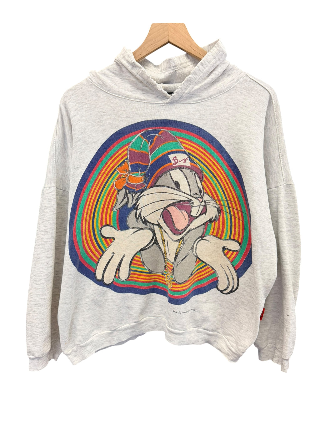 Vintage 1990s Bugs Bunny Hoodie Sweater Medium