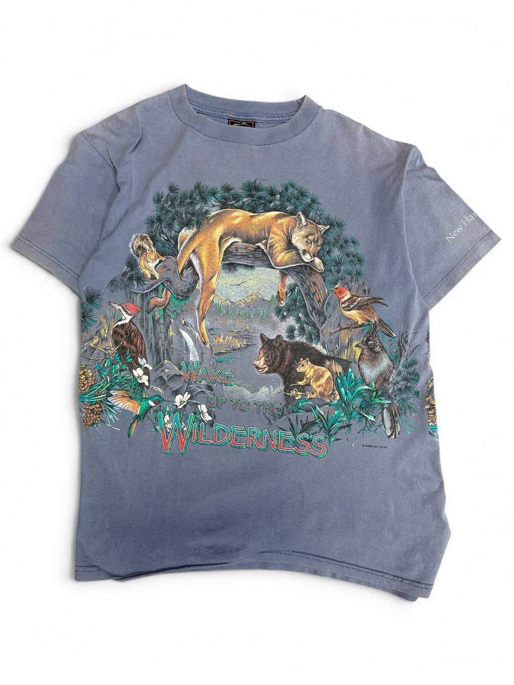 Vintage 1990s Wake Up The Wilderness Wrap Around Shirt Large