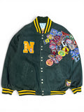 Vintage 1990s Jeff Hamilton NBA Patched Button Up Jacket XL