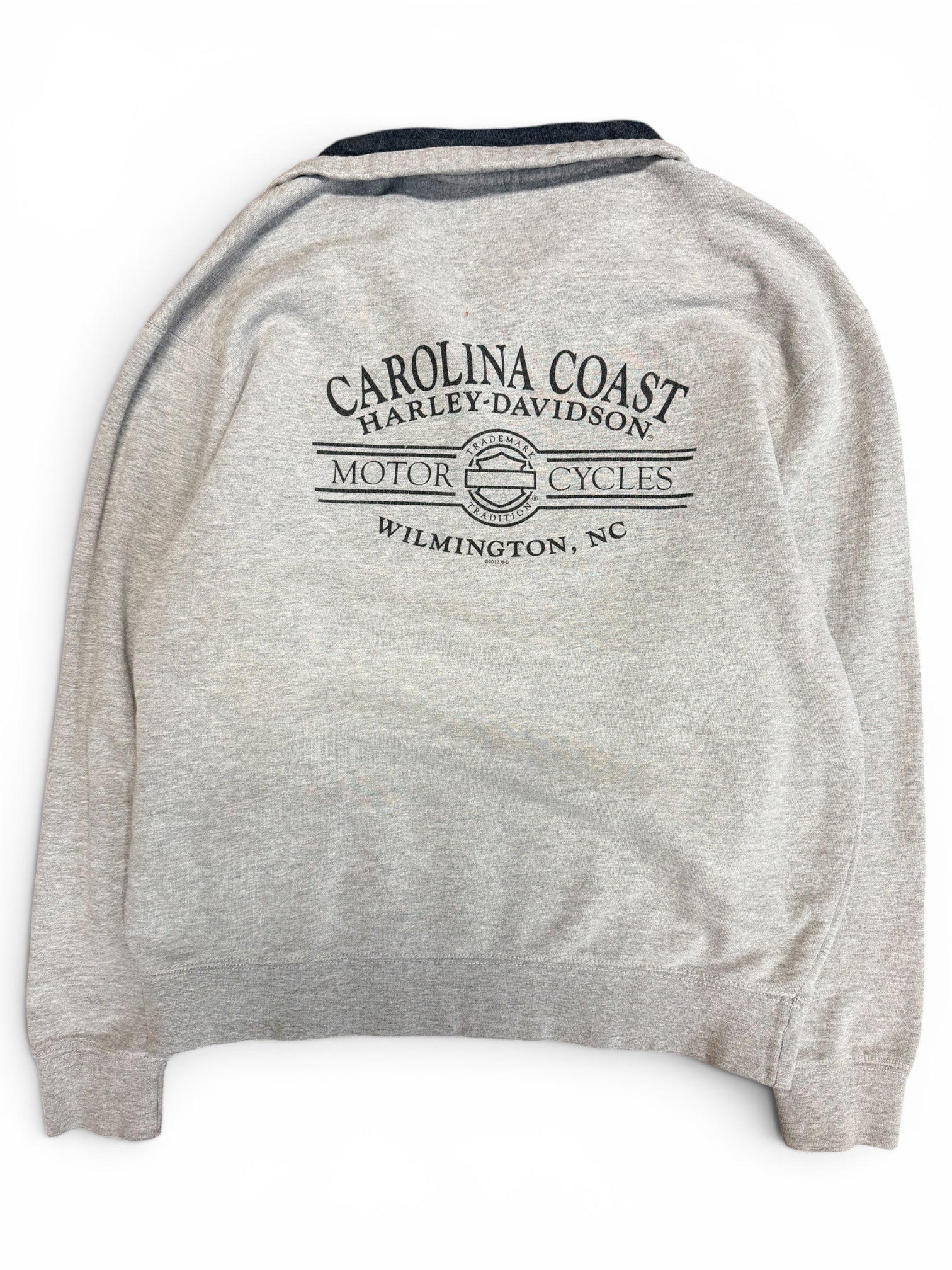2010s Harley Davidson Motorcycles Quarter Zip Sweater Medium