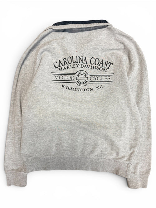 2010s Harley Davidson Motorcycles Quarter Zip Sweater Medium