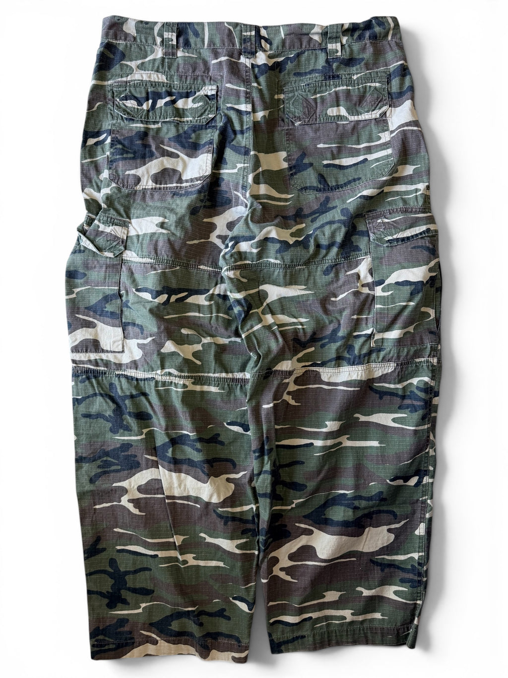 Vintage 2000s Bugle Boy Baggy Camo Wide Leg Pants 38x30