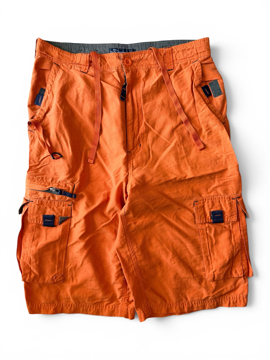 Vintage 2000s No Boundaries Baggy Orange Cargo Shorts 32W
