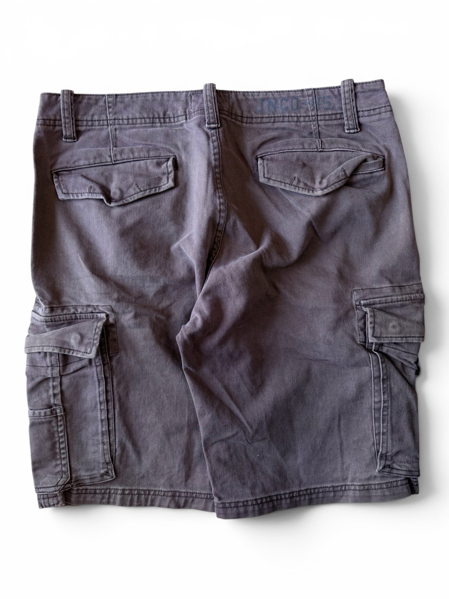 Vintage 2000s JNCO Brown Baggy Cargo Shorts 34W