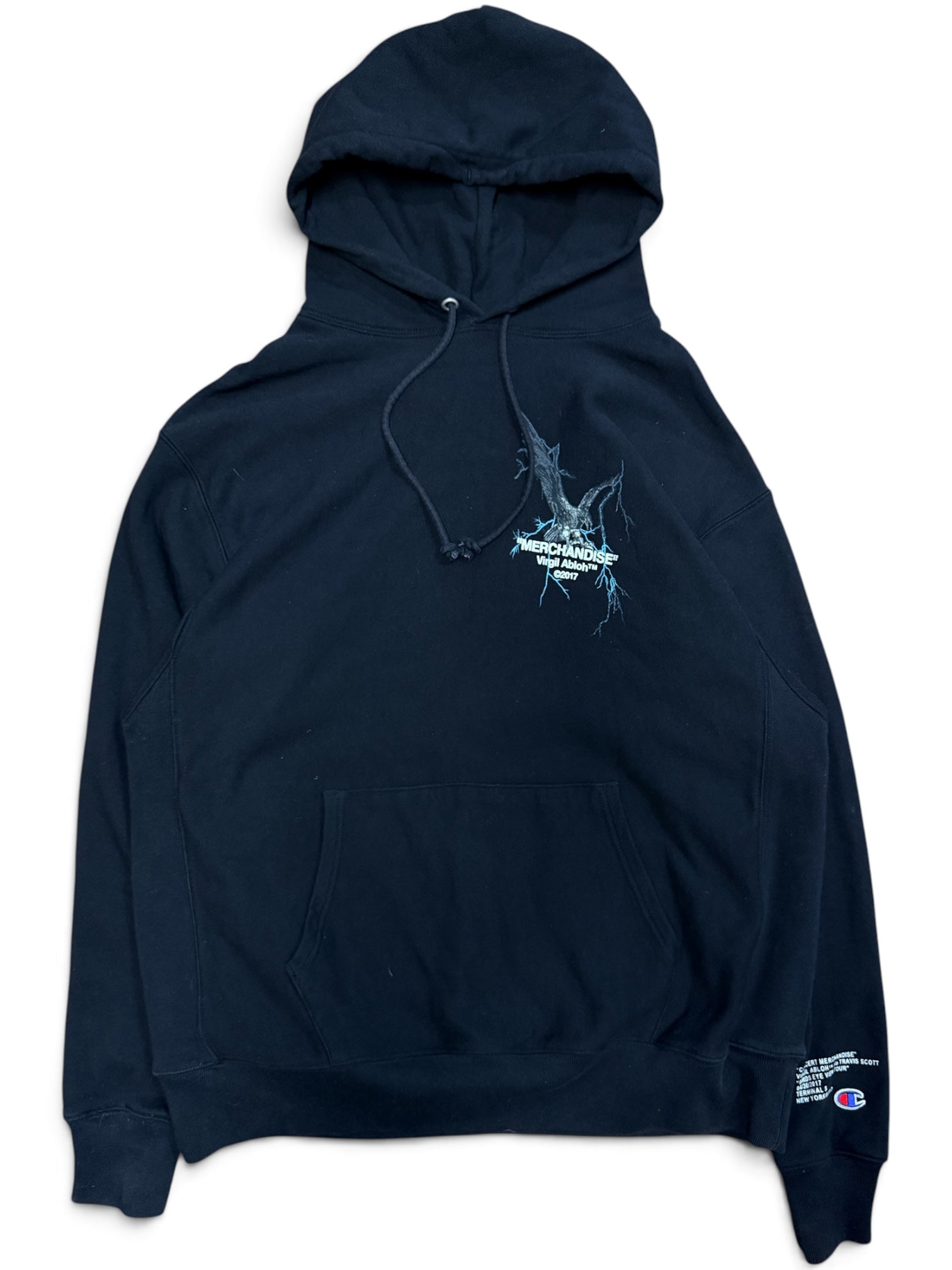 2017 Virgil Abloh Travis Scott Birds Eye View Tour Hoodie Large
