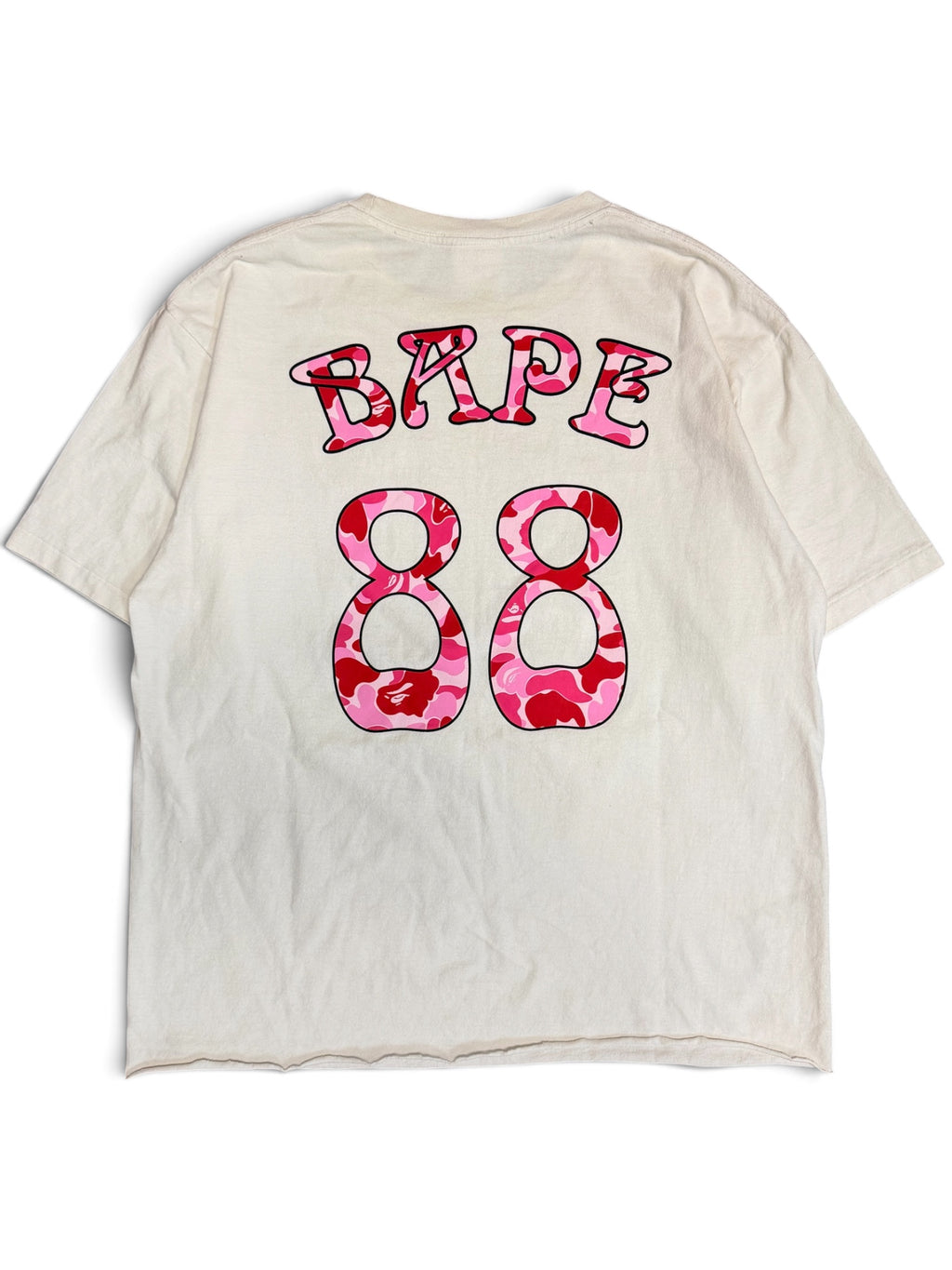 A Bathing Ape Pink Camouflage Cropped Shirt XL