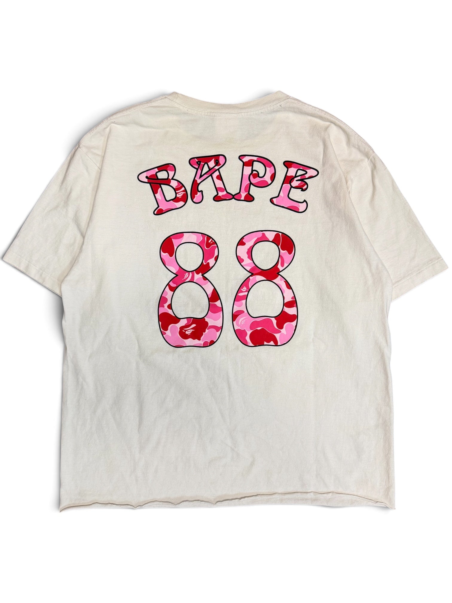 A Bathing Ape Pink Camouflage Cropped Shirt XL
