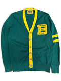 Billionaire Boys Club Green Button Up Cardigan Sweater Medium