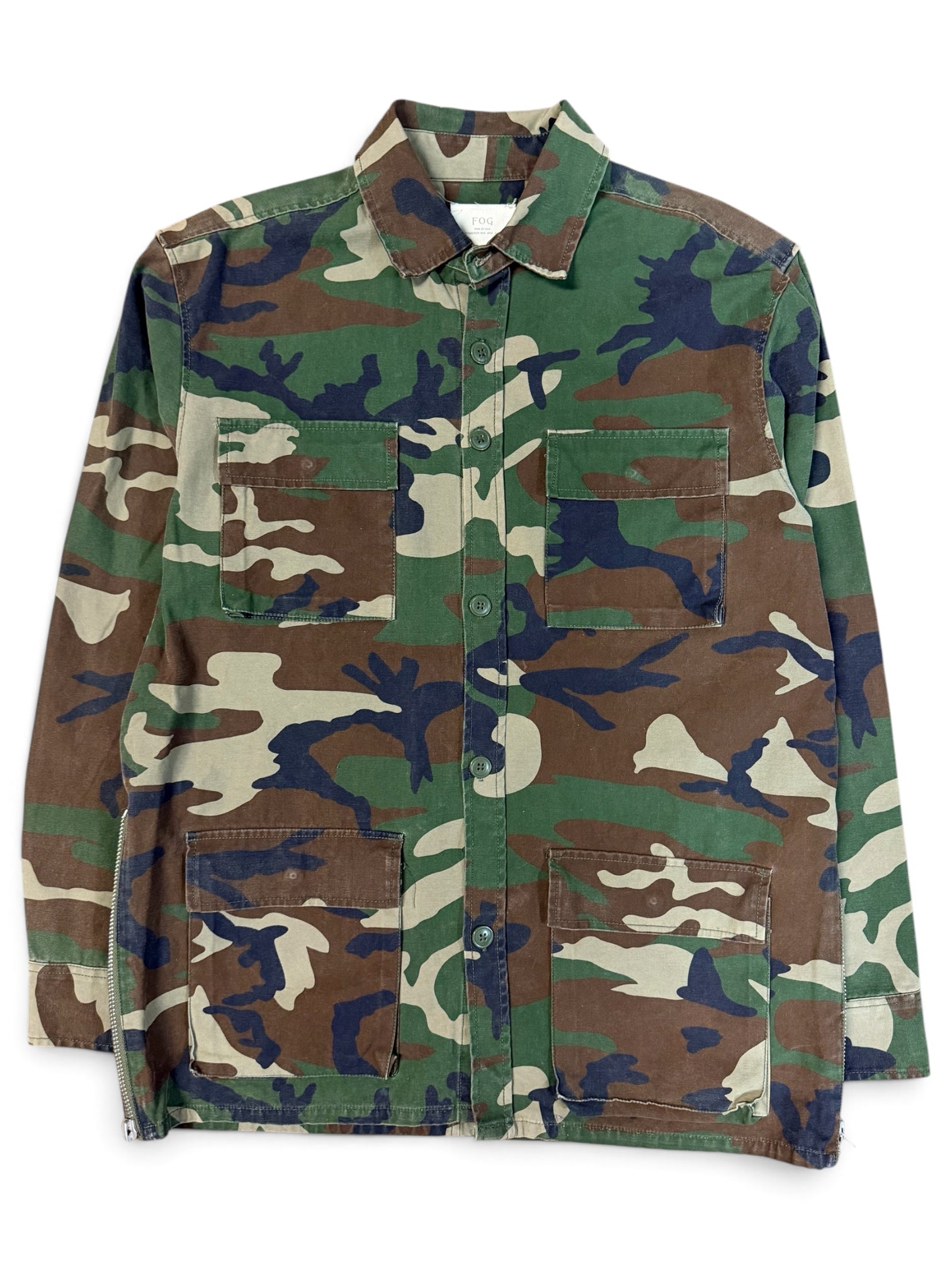 Fear Of God Collection One Green Camouflage Jacket Medium