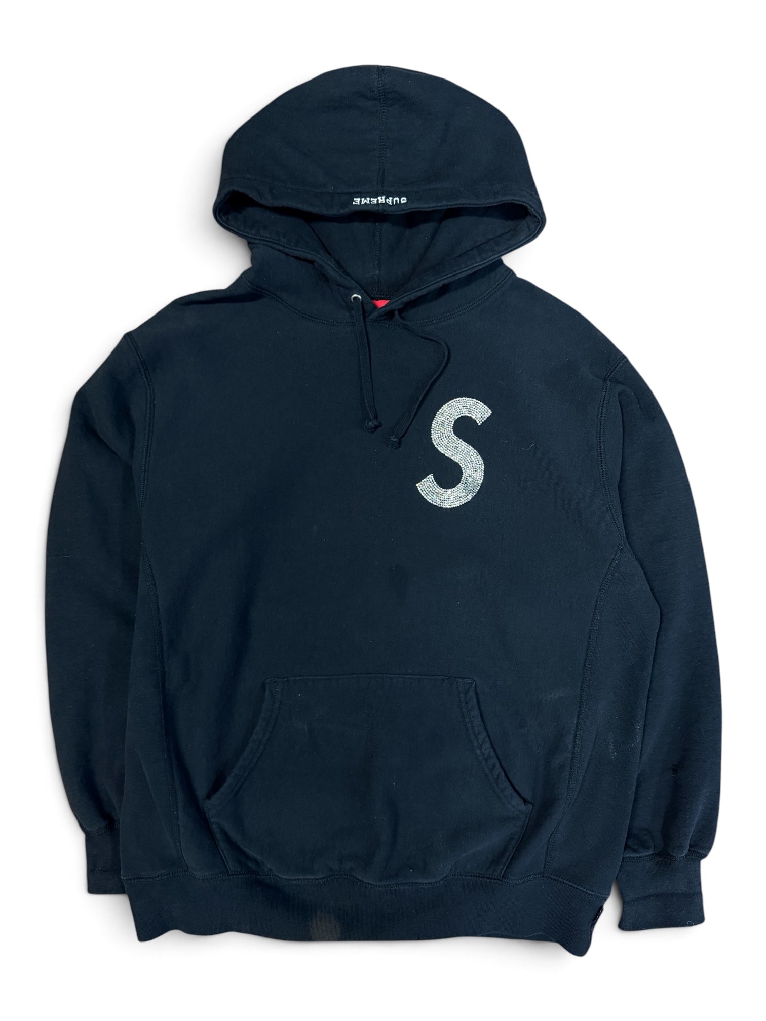 Supreme Swarovski S Logo Hoodie Sweater Large