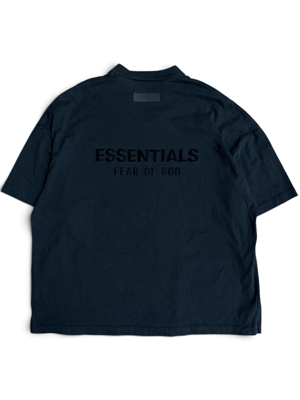 Fear Of God Essentials V Neck Black Shirt Medium