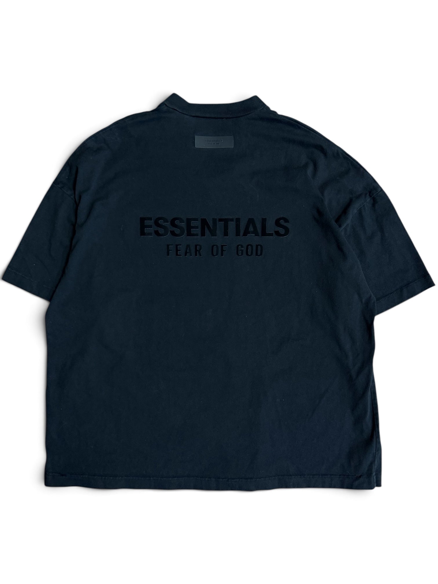 Fear Of God Essentials V Neck Black Shirt Medium