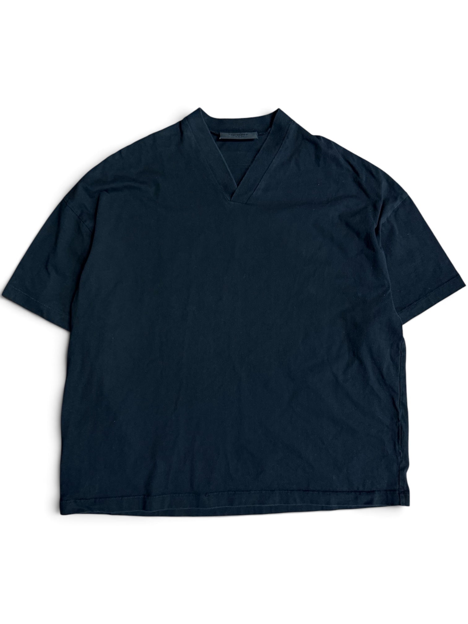 Fear Of God Essentials V Neck Black Shirt Medium