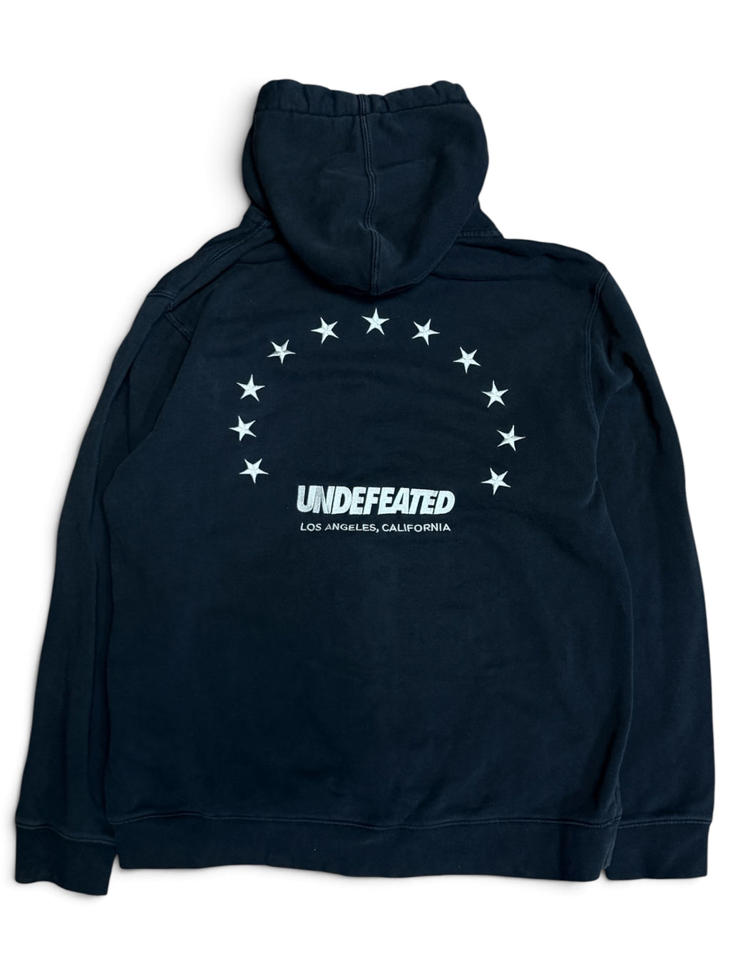 Undefeated Stars Zip Up Black Hoodie Medium