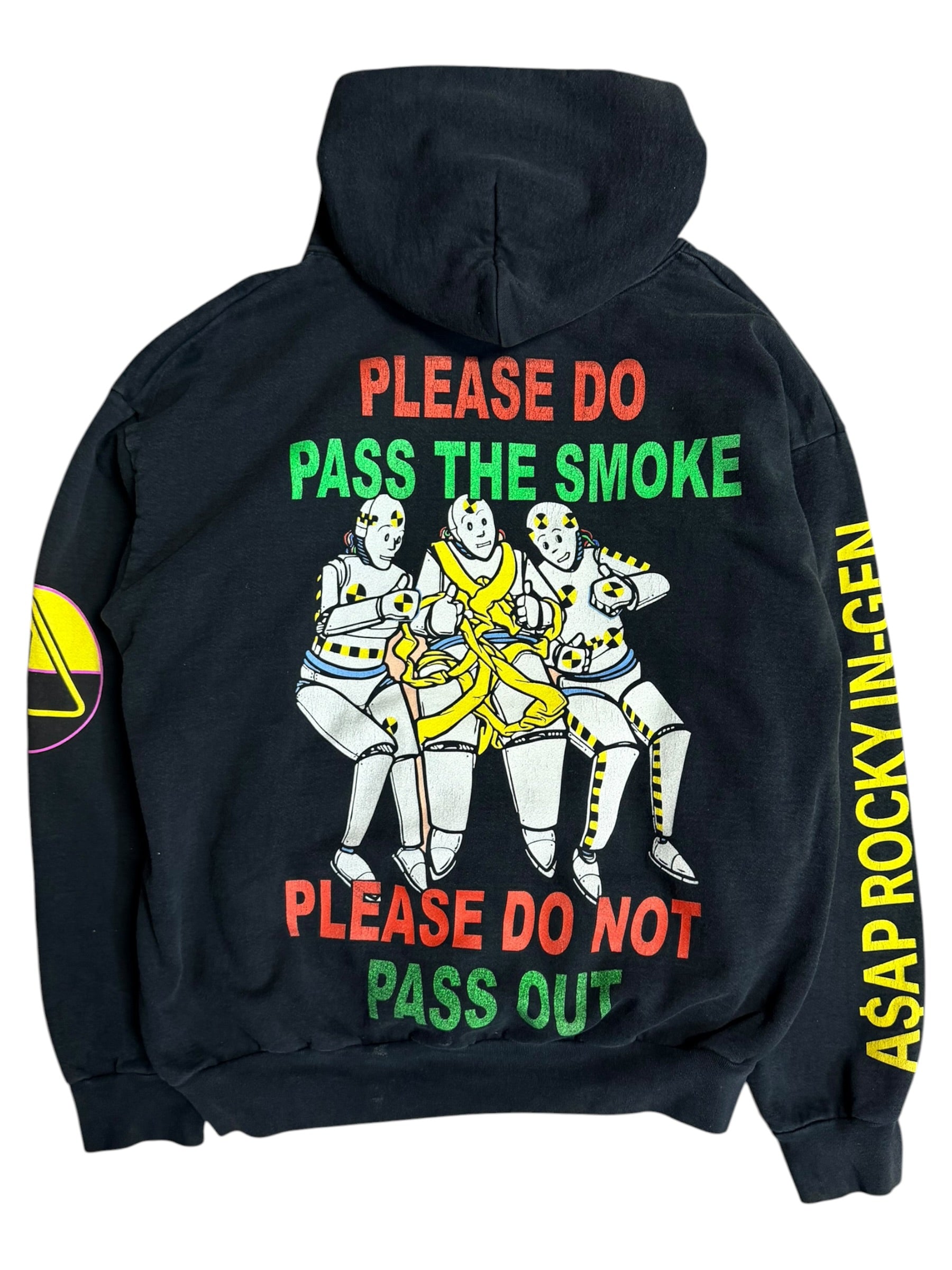 A$AP Rocky Testing Pass The Smoke Hoodie Sweater XL