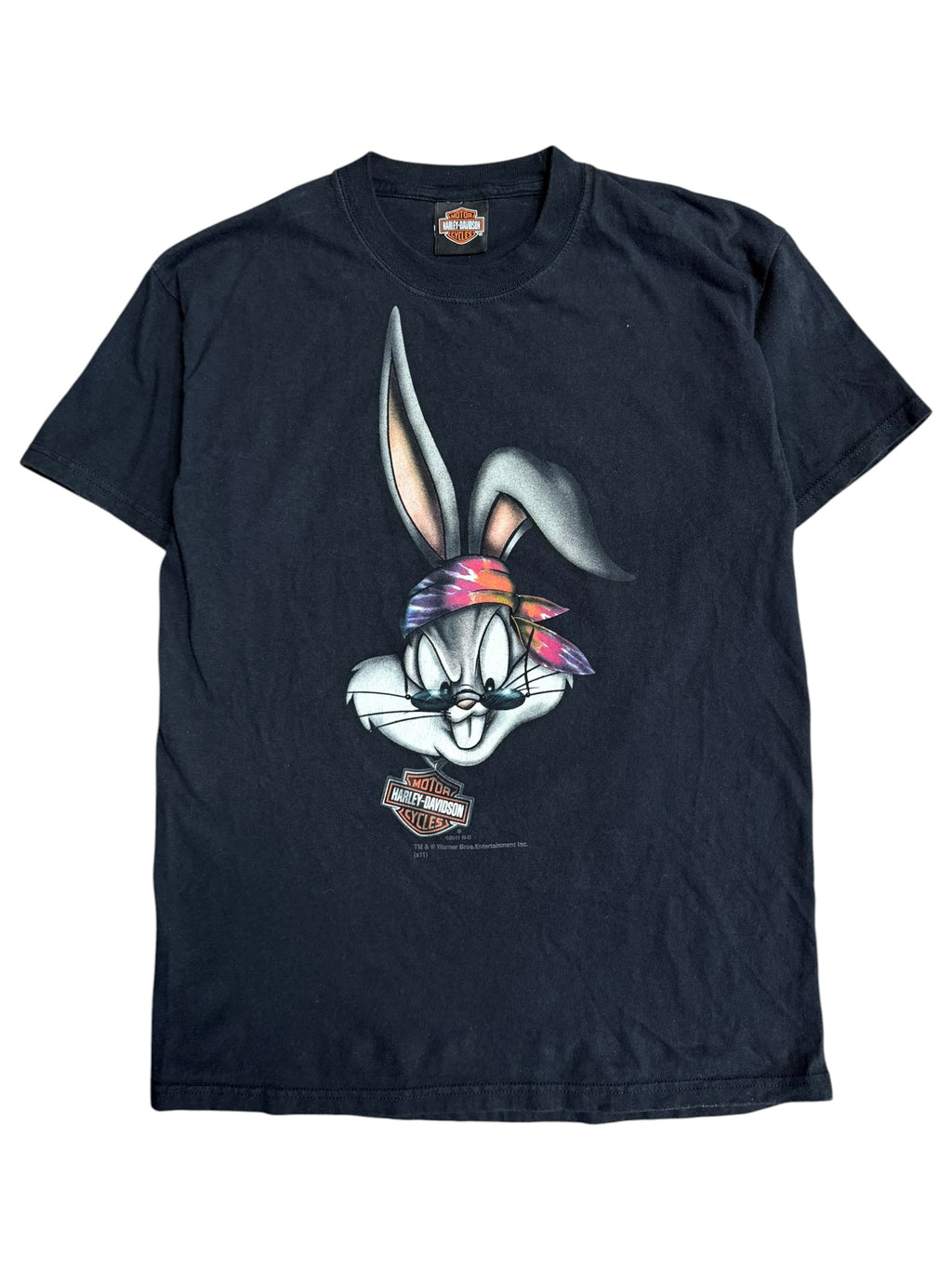 2000s Harley Davidson Bugs Bunny Graphic Shirt Medium