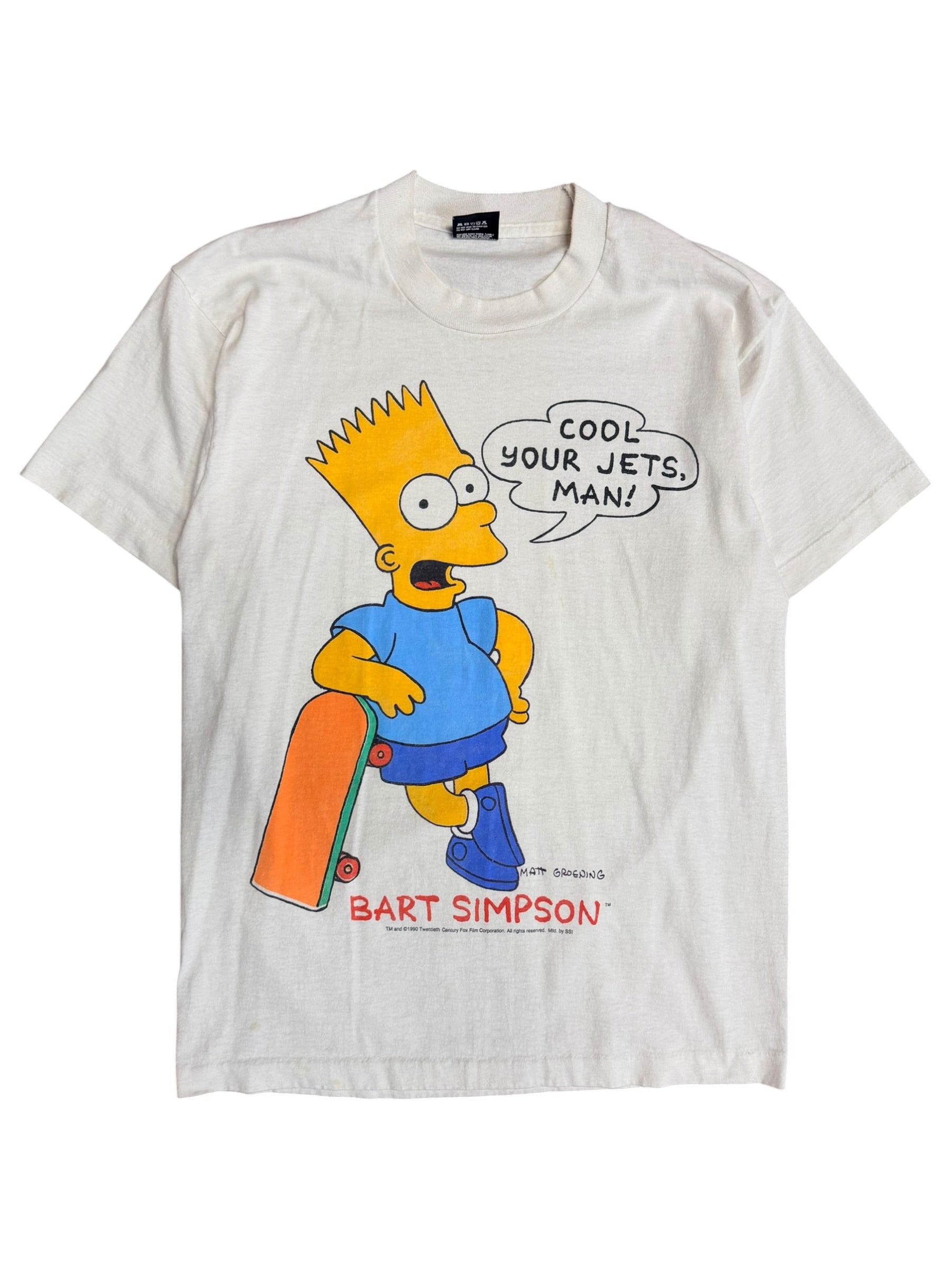 Vintage 1990s Bart Simpson Cool Your Jets Shirt Medium