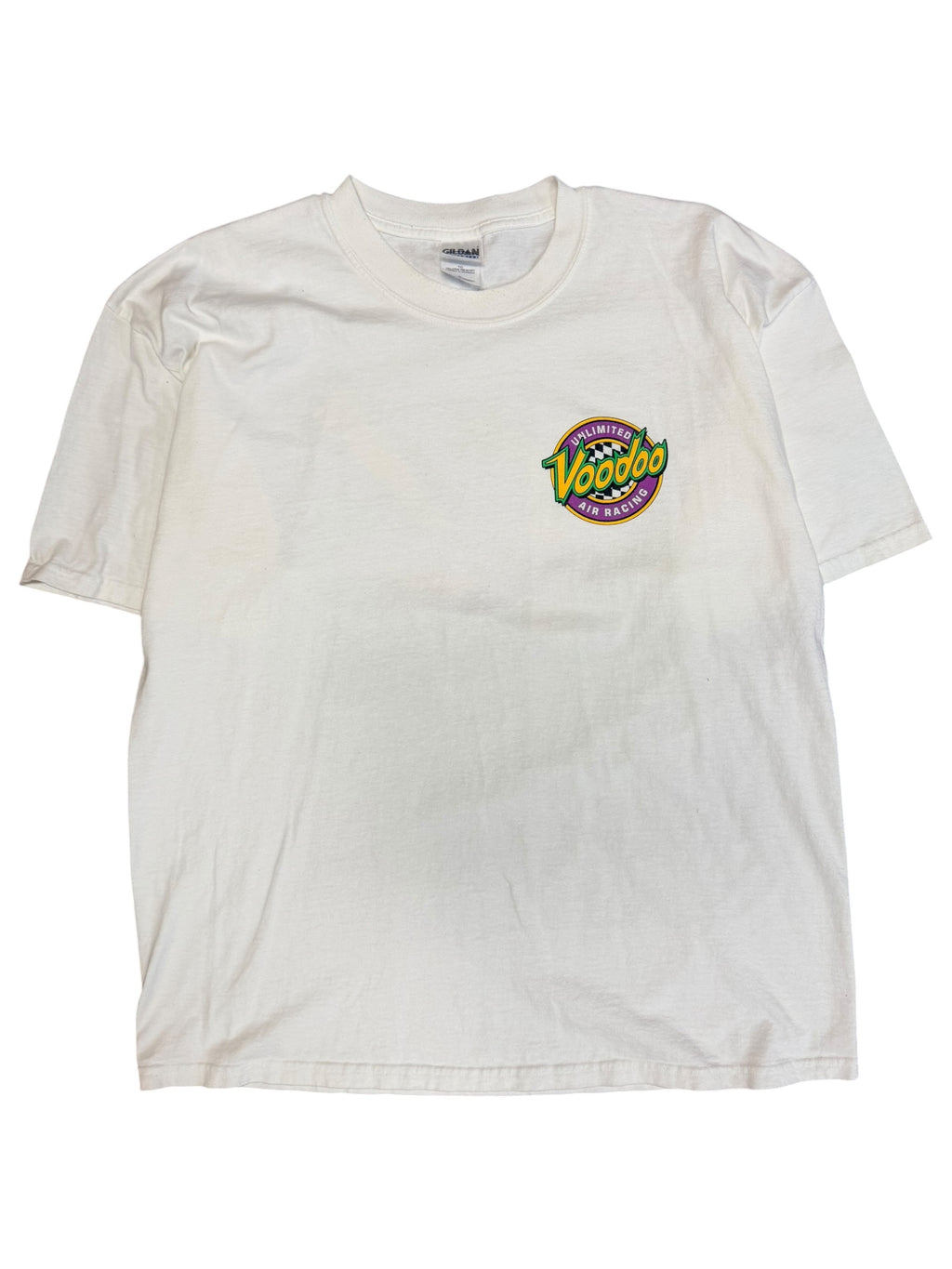 Vintage 1990s Voodoo Air Racing Graphic Shirt XL