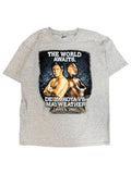 Vintage 2000s De La Hoya Vs Mayweather Boxing Gray Shirt Large