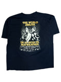 Vintage 2000s De La Hoya Vs Mayweather Boxing Black Shirt XL