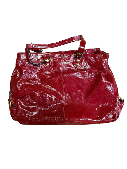 2000s Coach Red Leather Hand Shoulder Bag