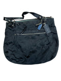 2000s Coach Black Canvas Shoulder Purse