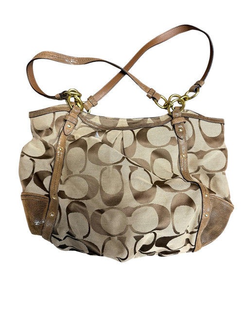 2000s Coach Signature Canvas Beige Purse