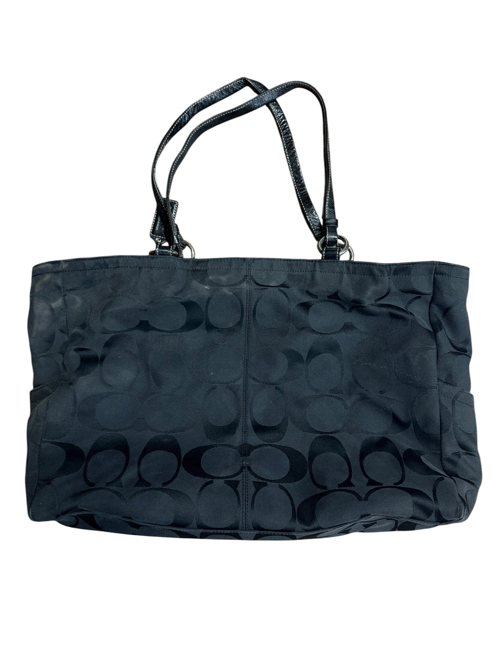 Coach Signature Sateen Canvas Tote Purse