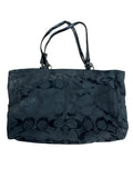 Coach Signature Sateen Canvas Tote Purse