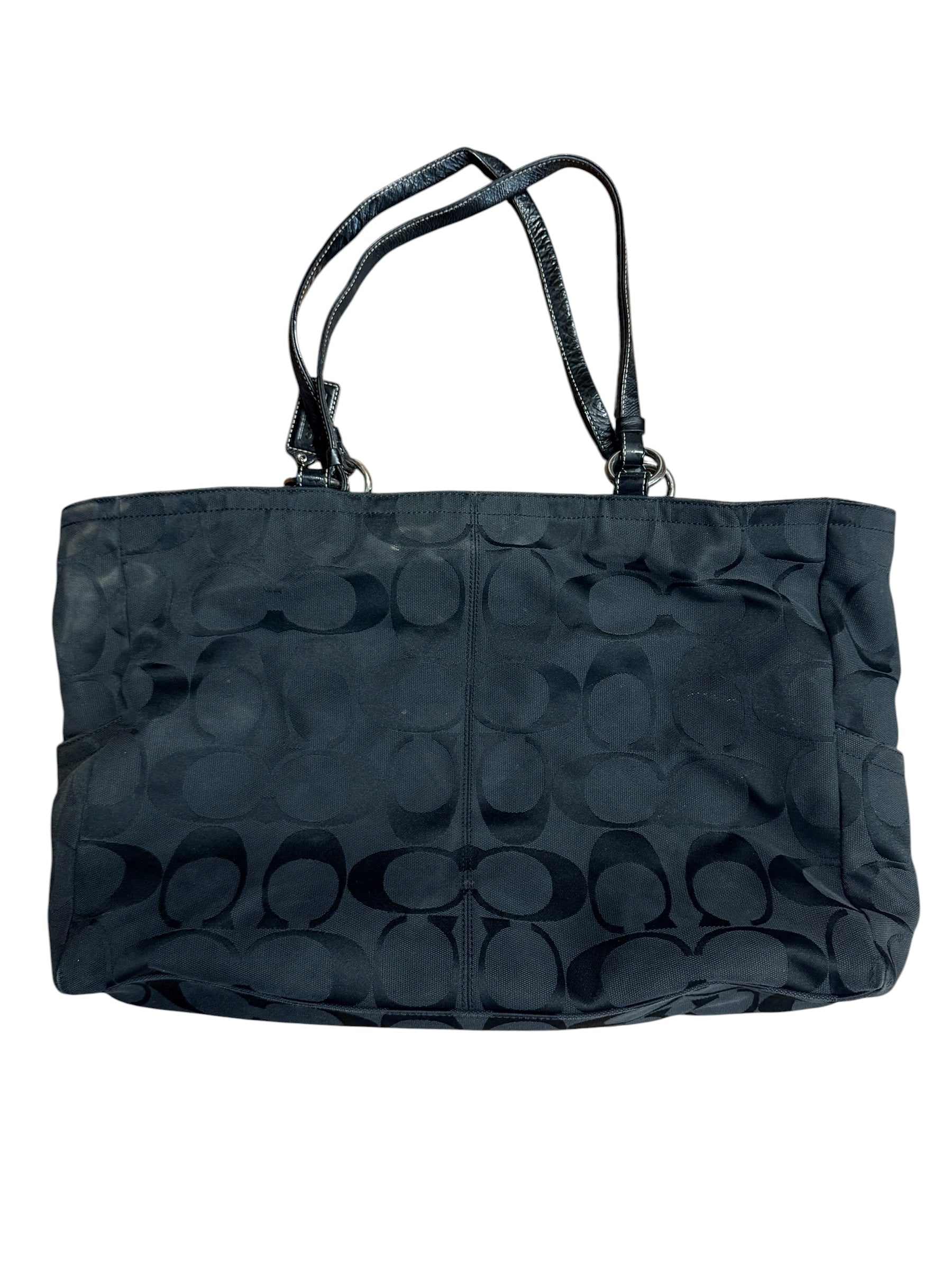 Coach Signature Sateen Canvas Tote Purse