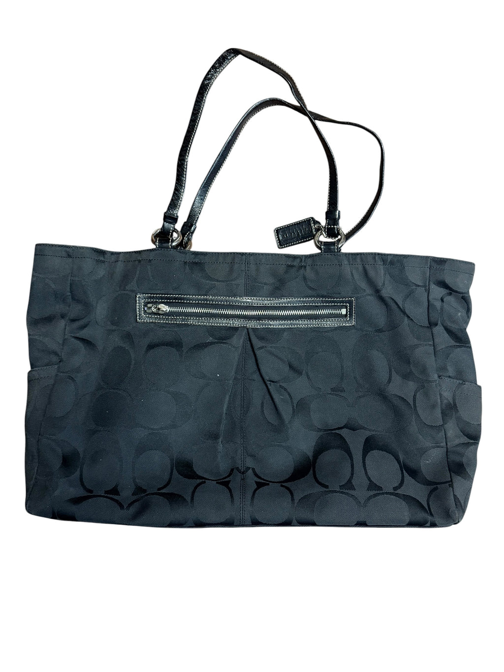 Coach Signature Sateen Canvas Tote Purse