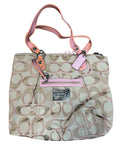 2000s Coach Poppy Signature Lurex Glam Tote