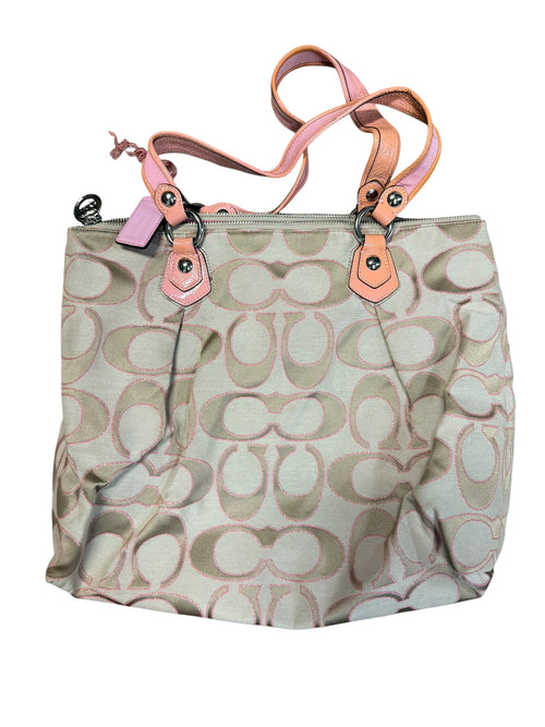 2000s Coach Poppy Signature Lurex Glam Tote