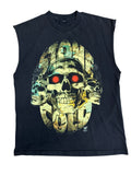 Vintage 1990s Stone Cold Steve Austin Skull Chopped Shirt XL