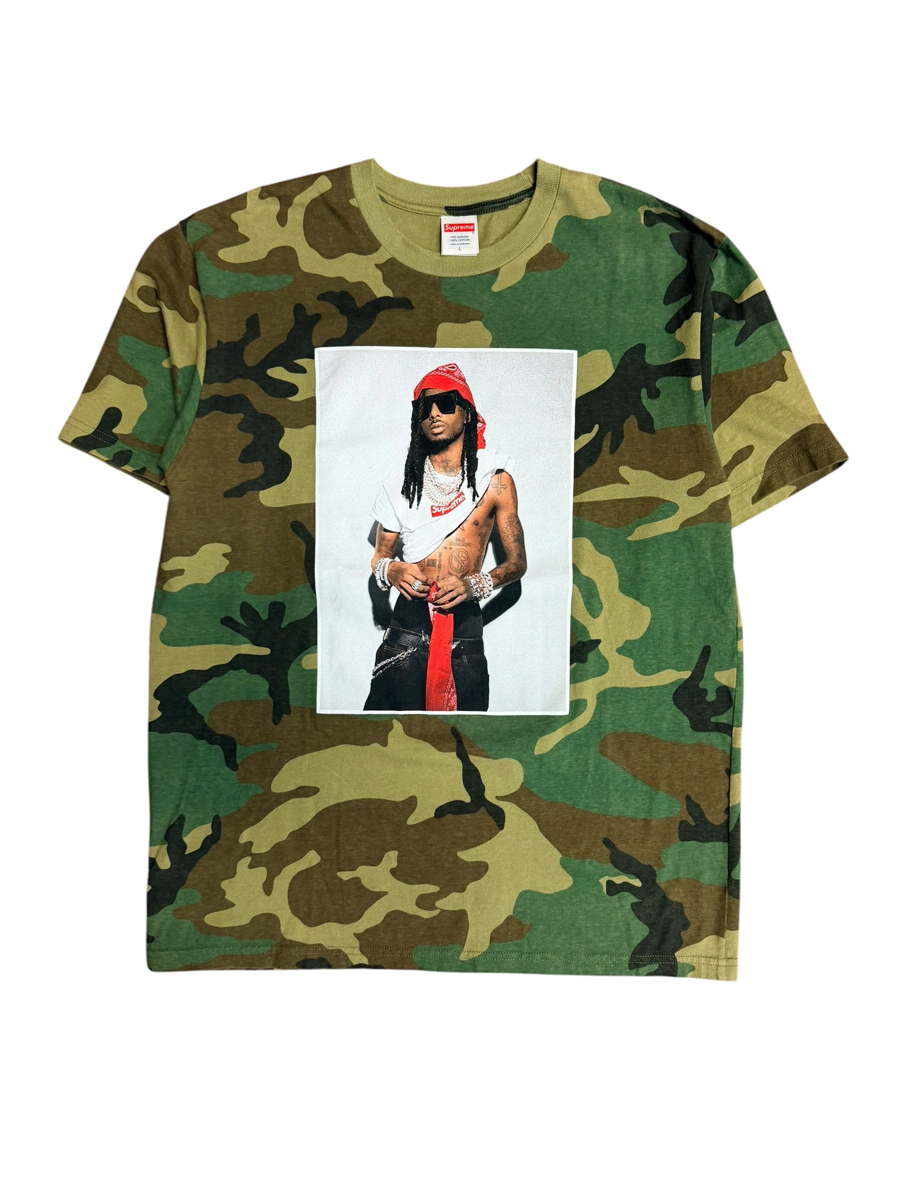 Supreme x Playboi Carti Camouflage Graphic Shirt Large