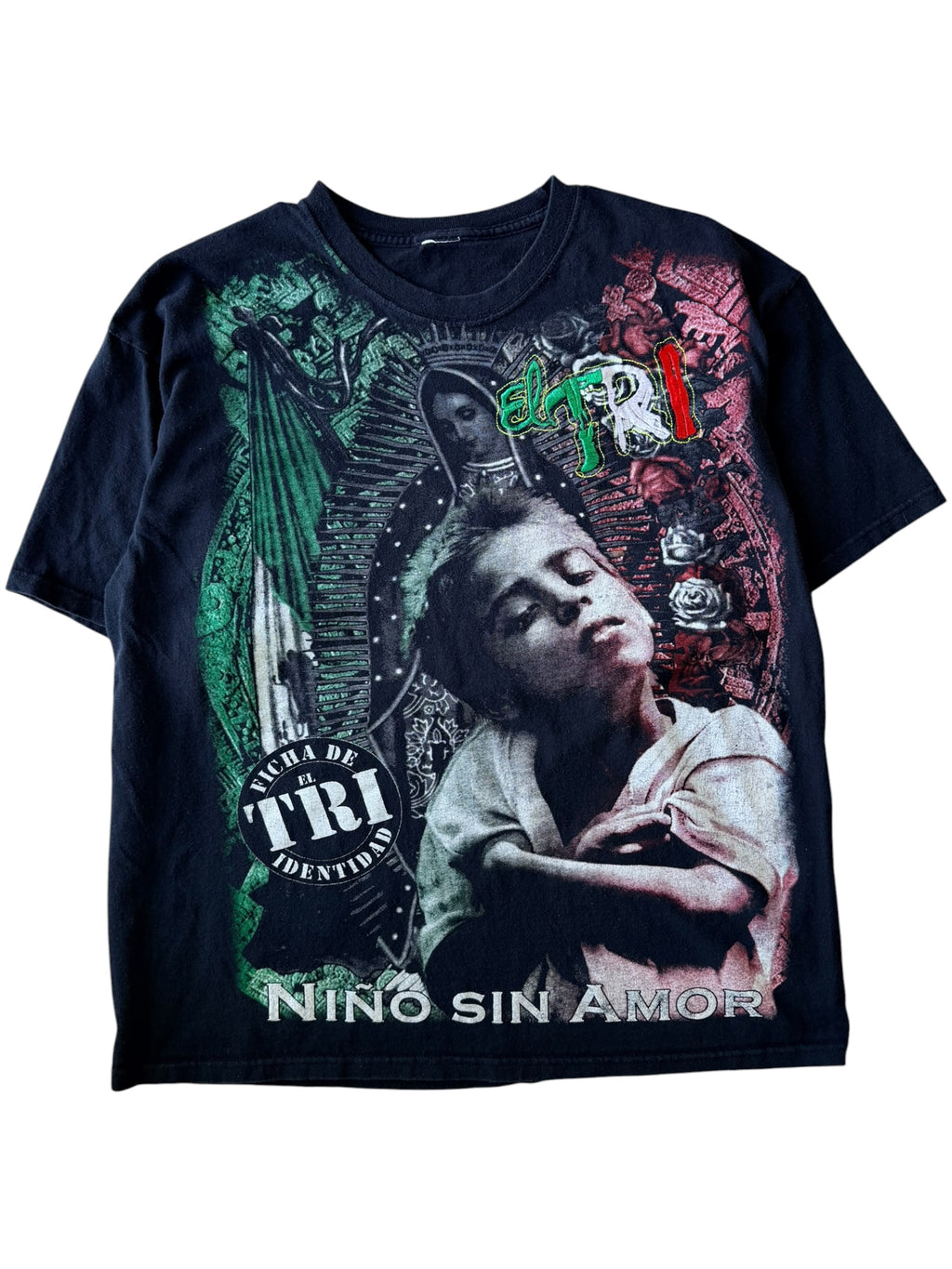 Vintage 2000s El Tri Nino Sin Amor Bootleg Shirt Large