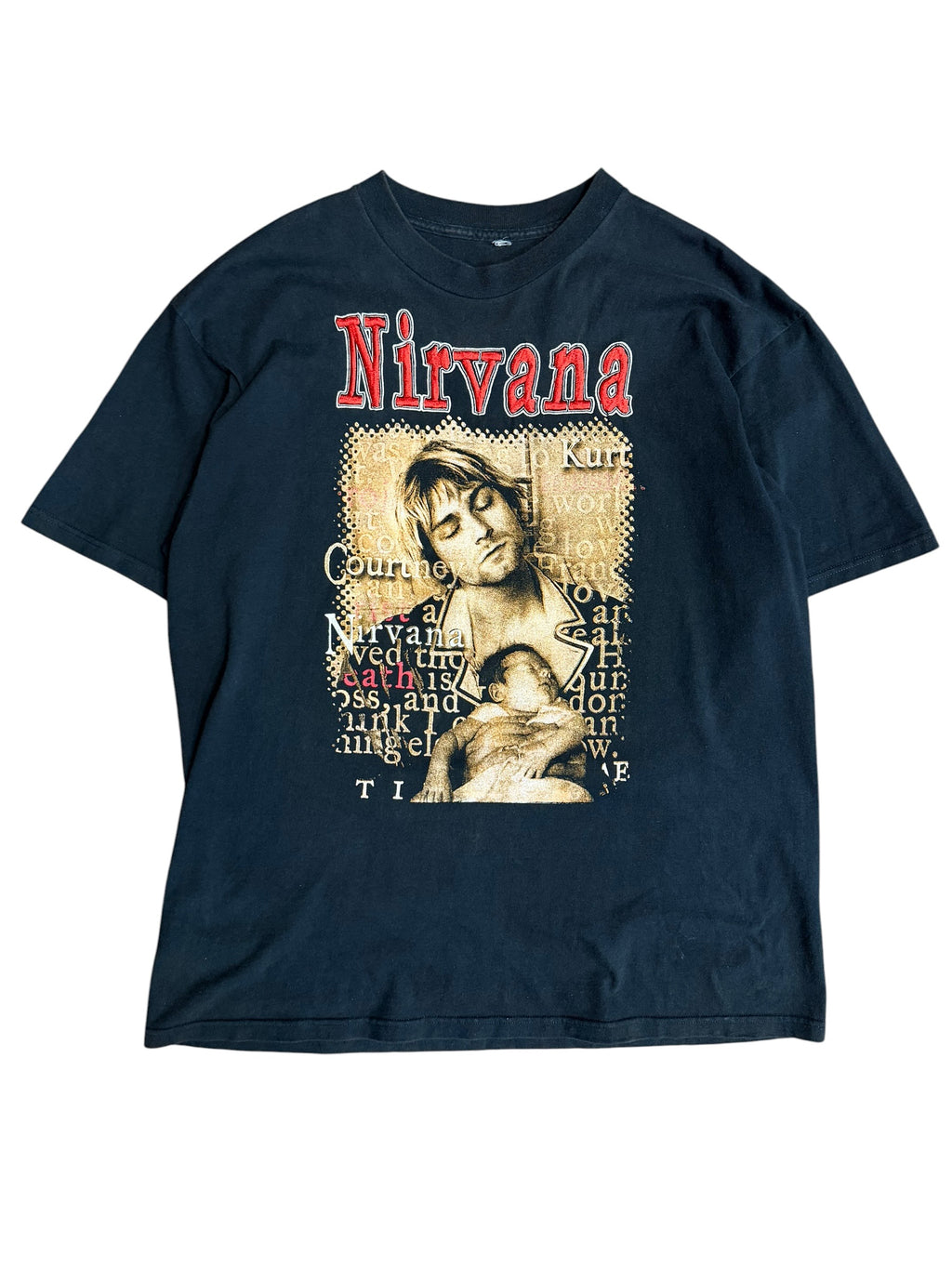 Vintage 1990s Nirvana Kurt Cobain Bootleg Shirt XL