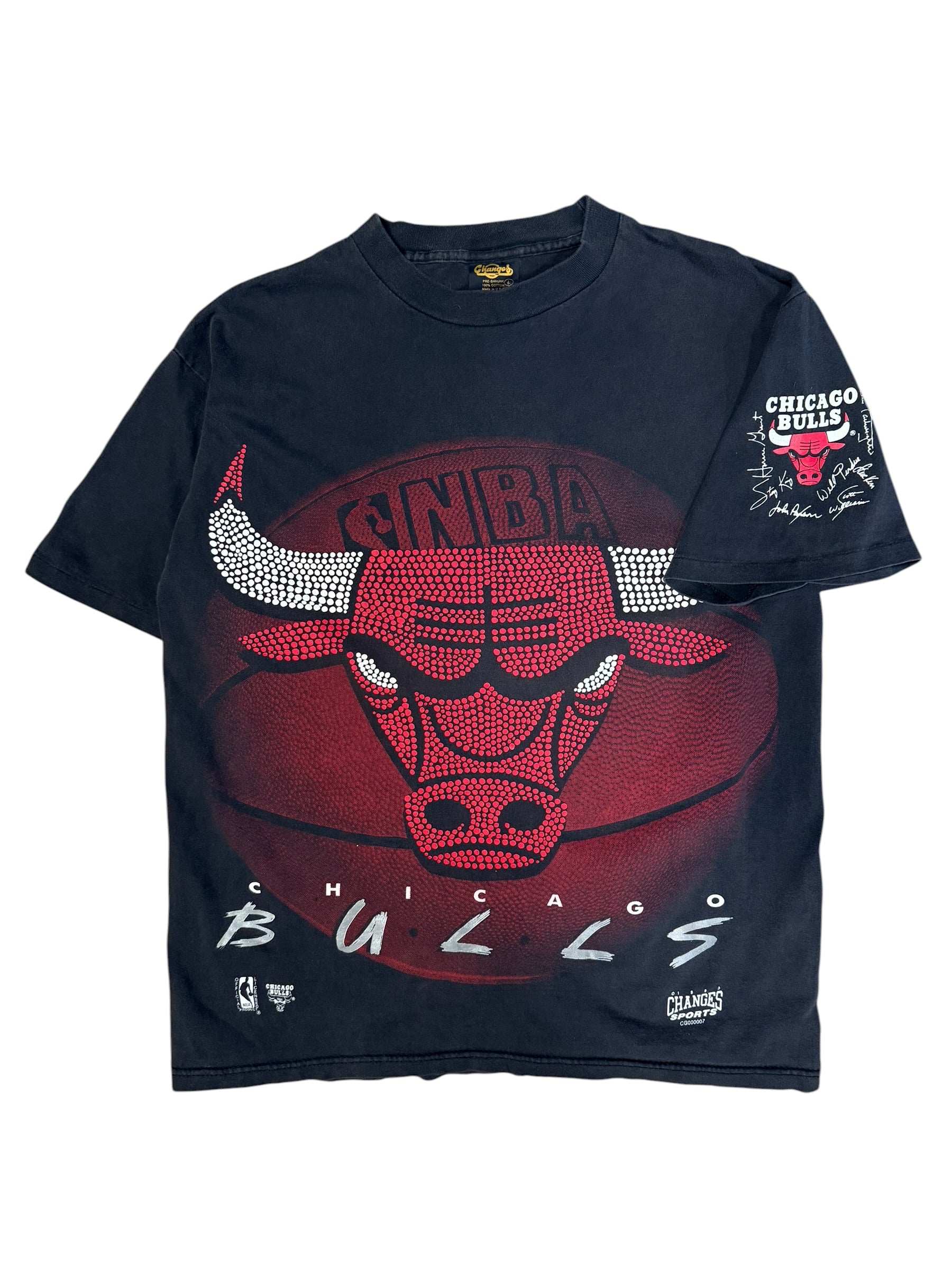 Vintage 1990s Chicago Bulls Big Graphic Shirt Large