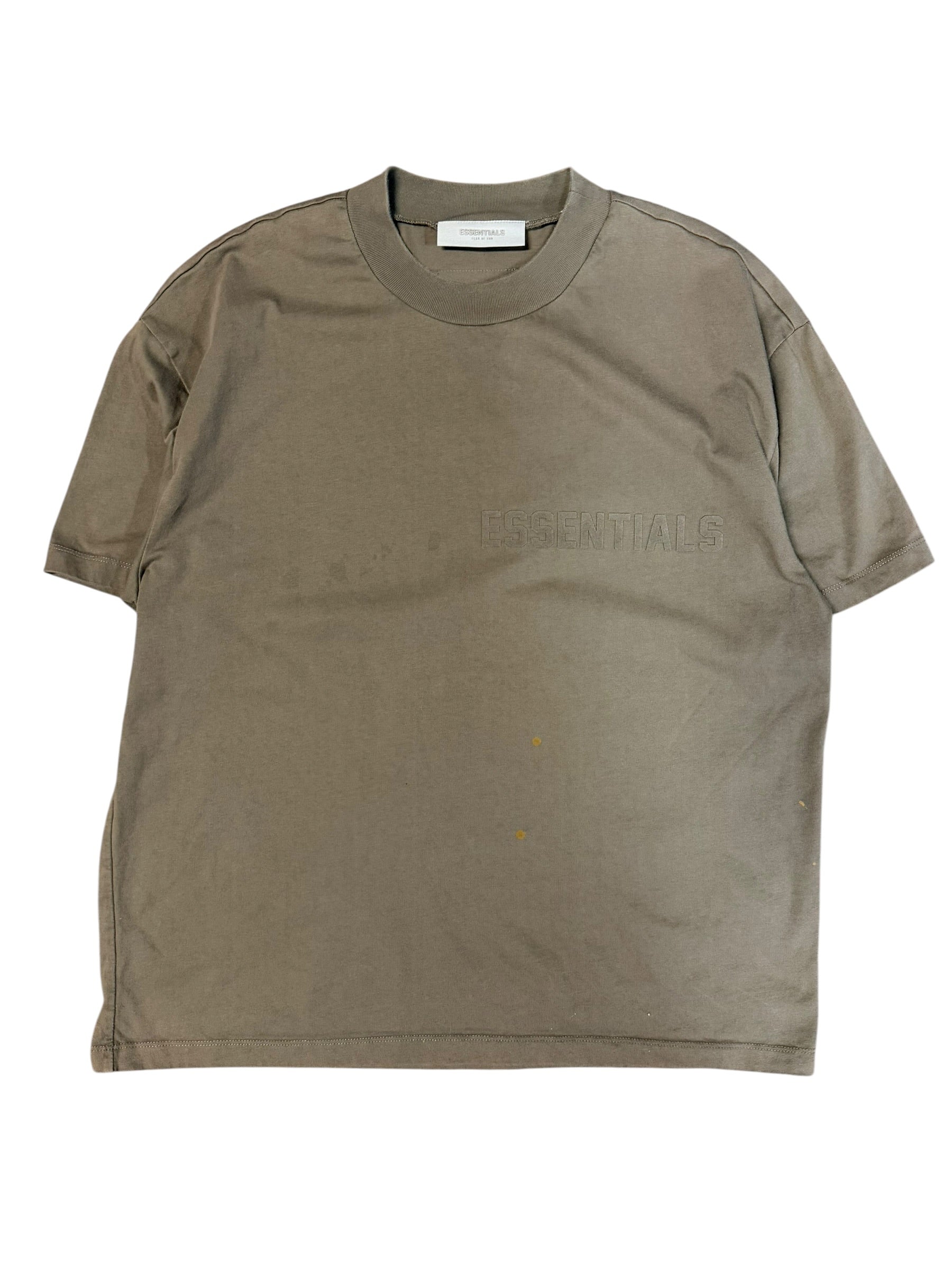 Essentials Tan Beige Spellout Shirt Medium