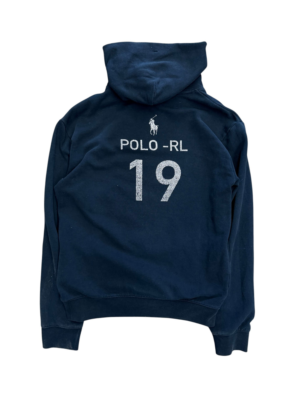 Vintage 2000s Polo Script Black Hoodie Sweater Small