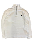 Vintage 2000s White Quarter Zip Sweater Large