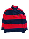 Vintage 2000s Lauren Striped Quarter Zip Sweater Womens Medium