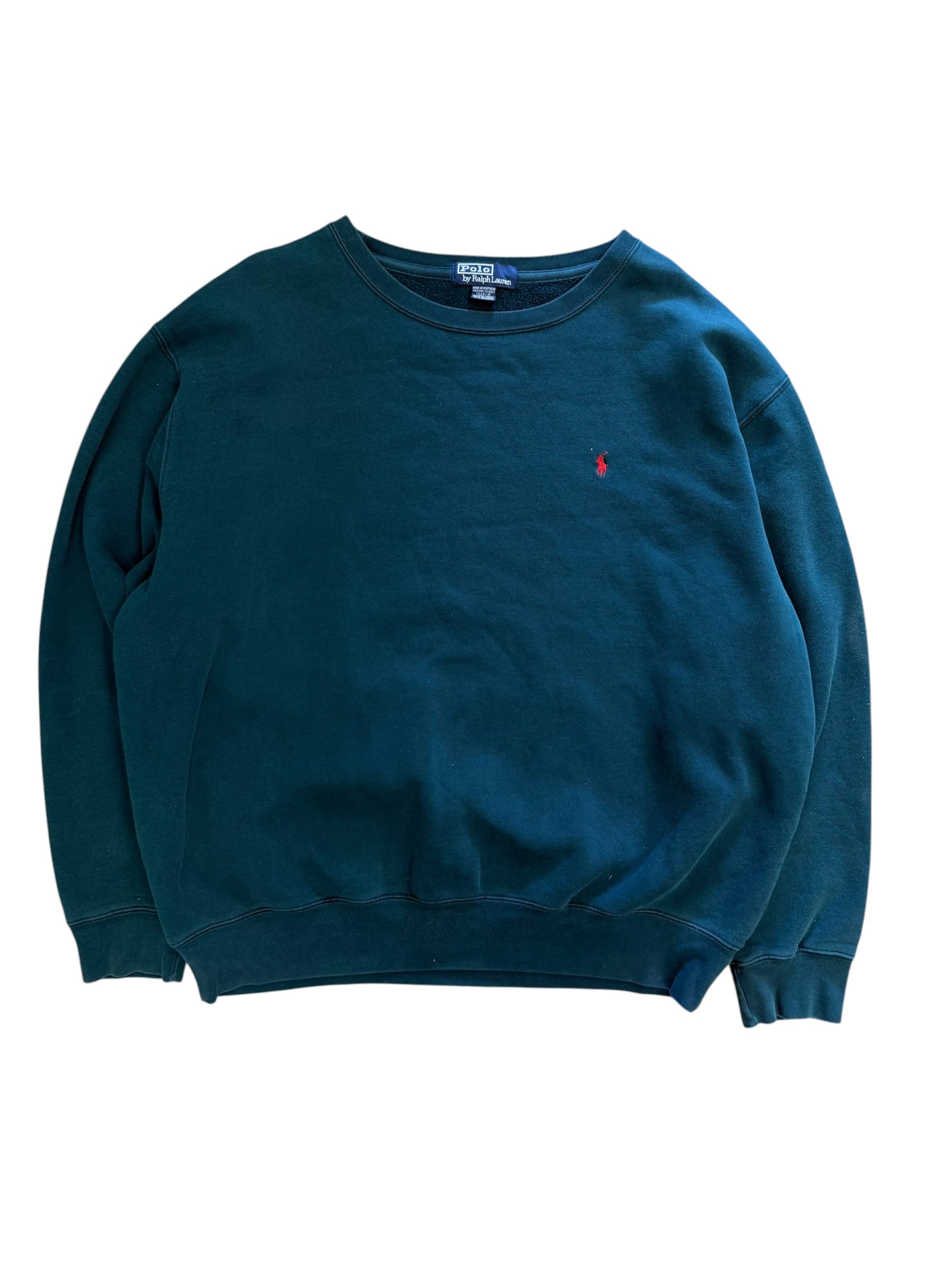 Vintage Polo Green Crewneck Sweater XL
