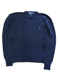 Vintage 2000s Polo Navy Knit Sweater Large
