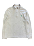 Vintage 2000s Polo White Tan Quarter Zip Sweater Large
