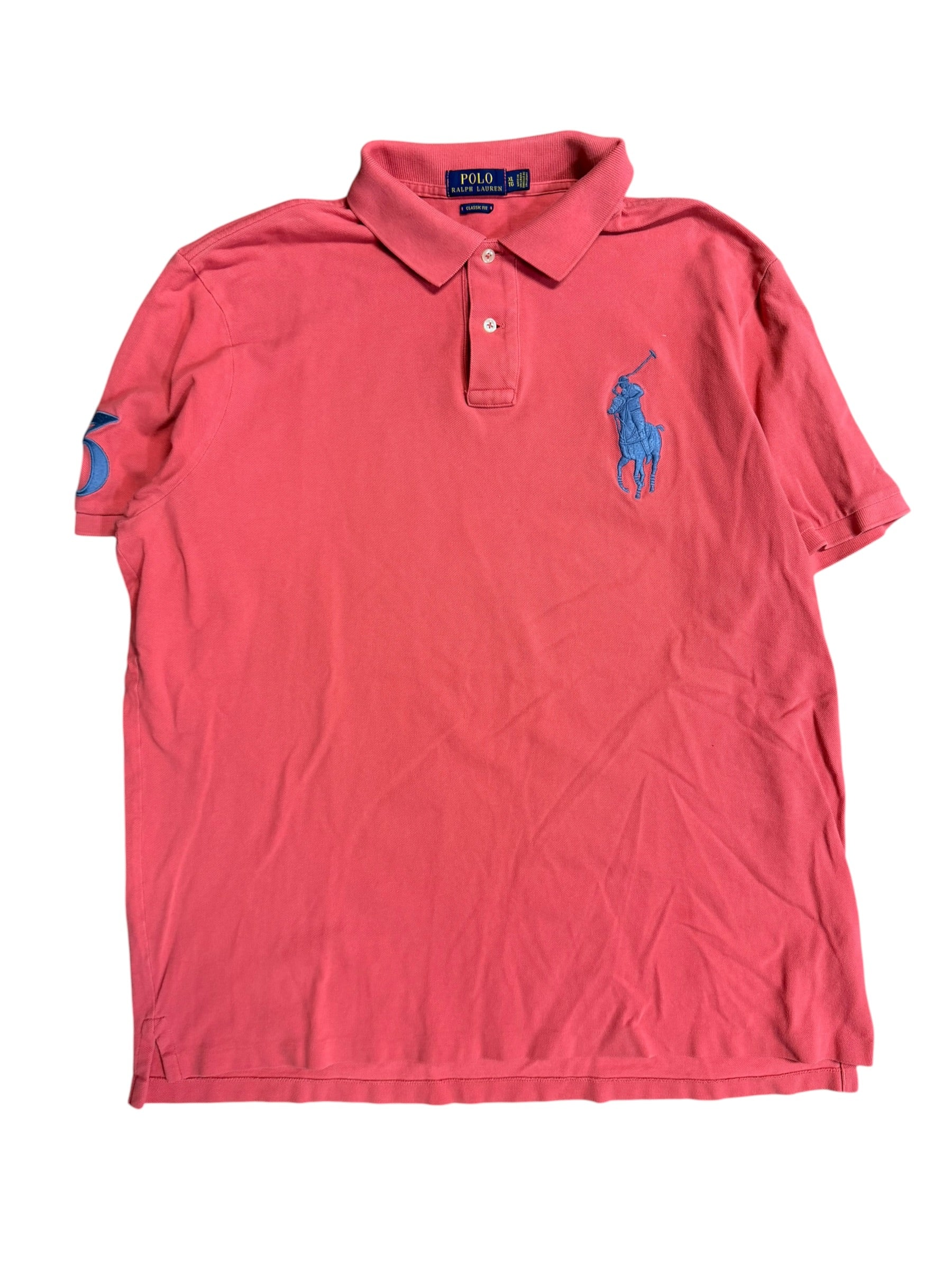 Vintage 2000s Polo Salmon Big Pony Shirt XL