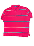 Vintage 2000s Polo Red Green Striped Shirt XL